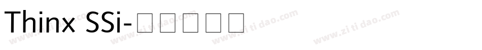 Thinx SSi字体转换